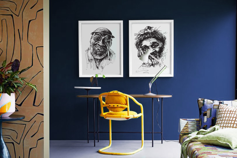 Framed prints from illustrations