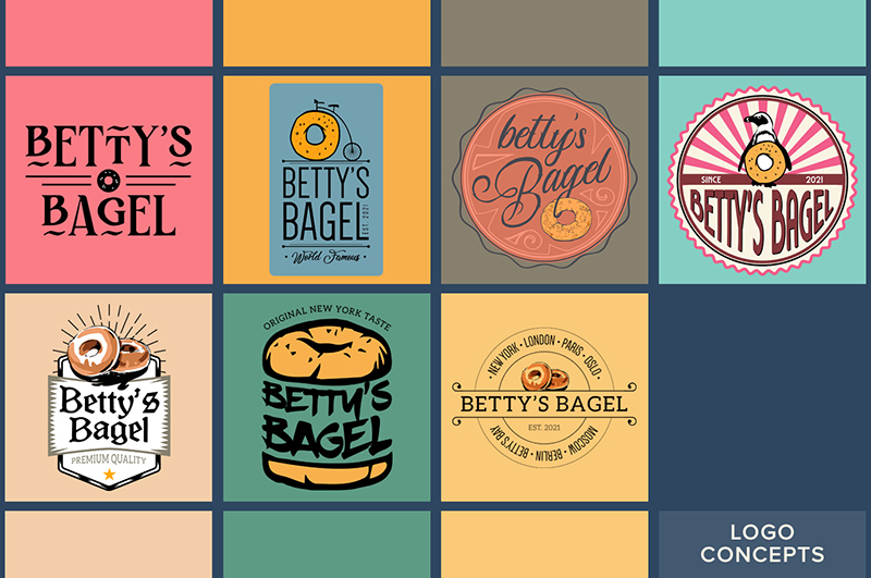 Bagel Logo Design Concepts