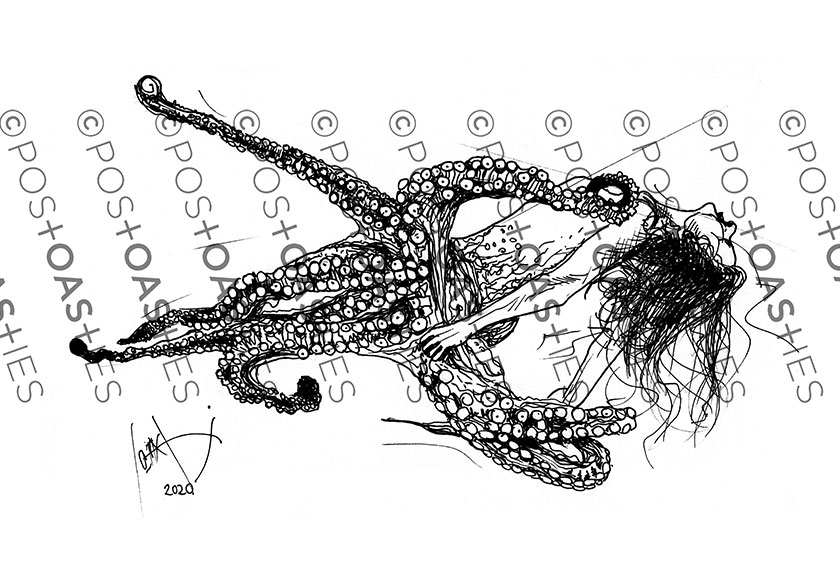 Octogirl Chimera Illustration